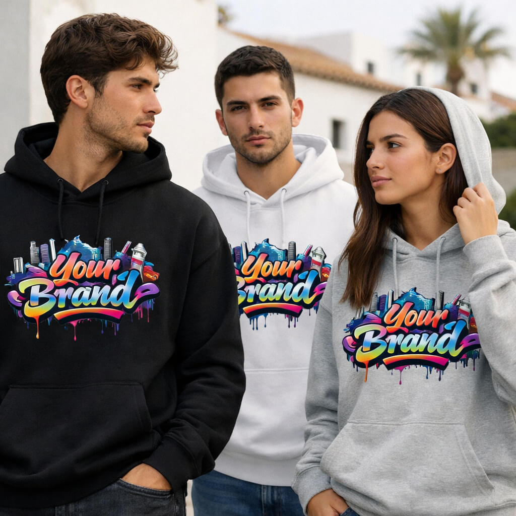Sudadera Capucha Personalizable con Estampado DTF